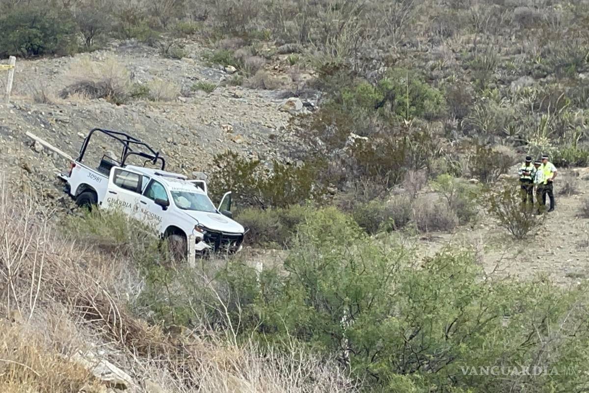 Fallece elemento de la GN y dos resultan heridos tras accidente en la carretera a Monclova