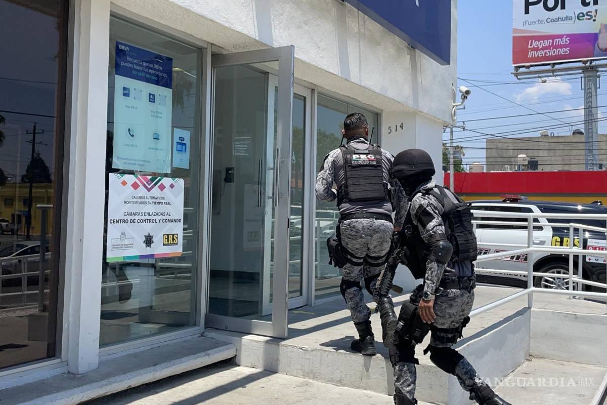 ¡Asaltan con un mazo banco en Saltillo! Regresa banda de delincuentes