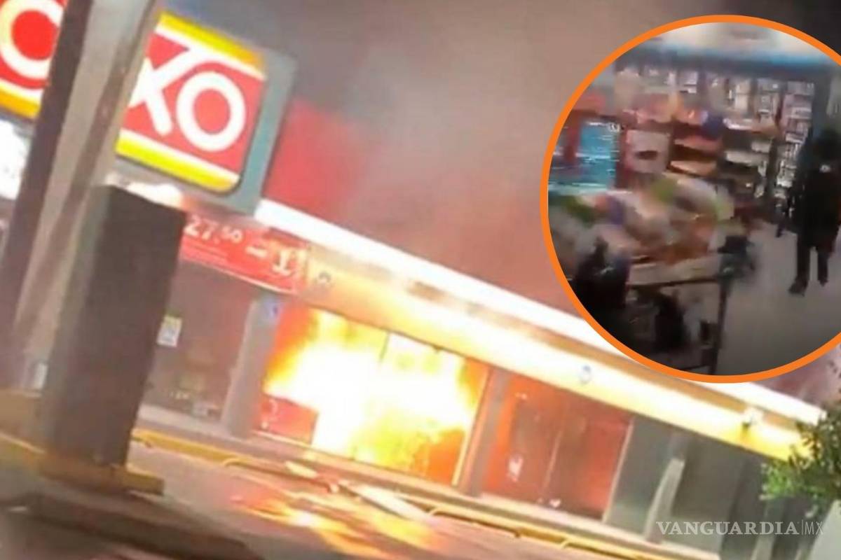 “Pura gente del señor Mencho”: gritaron hombres armados tras incendiar una tienda Oxxo