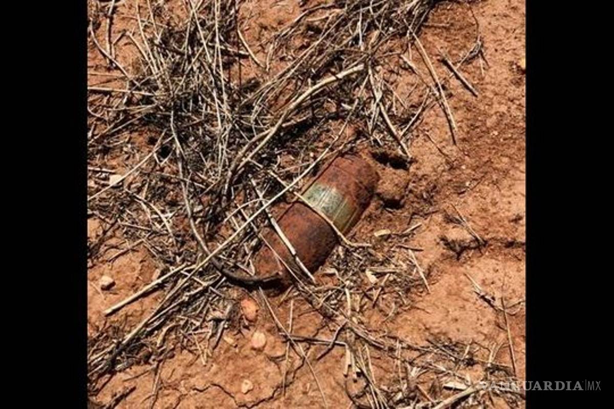 Descubren explosivo de la II Guerra Mundial cerca de frontera con México