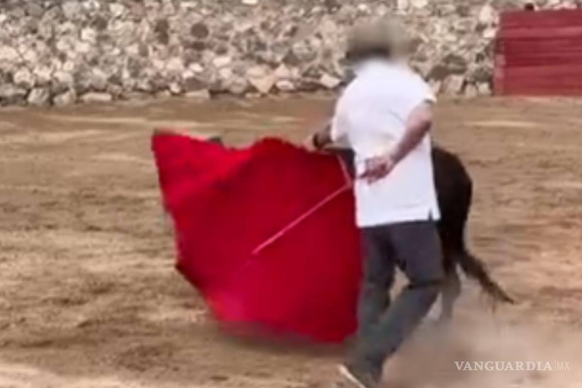 Denuncian a sacerdote por maltrato animal en Saltillo; lo captan en tienta de vaquillas