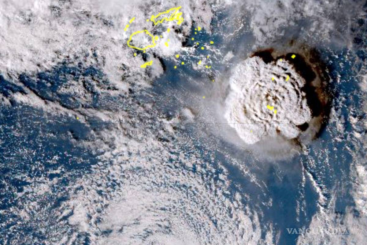 Así fue el momento exacto de la explosión del volcán Tonga que causó tsunami (video)