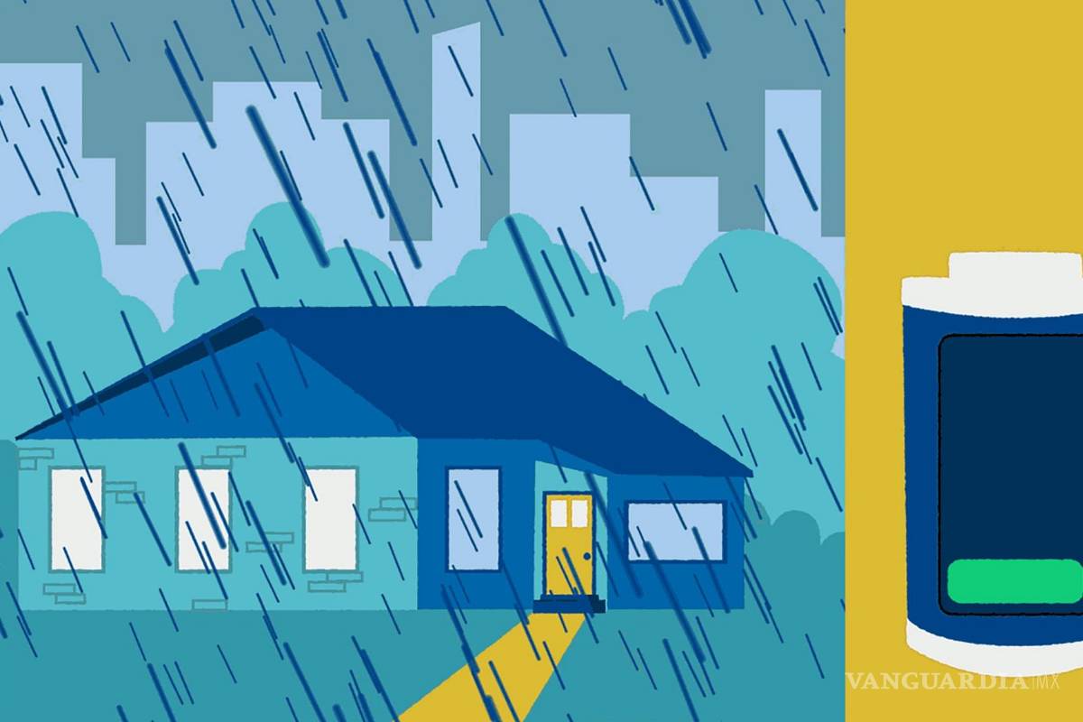 $!Ilustración de una batería de red de larga duración en uso doméstico.