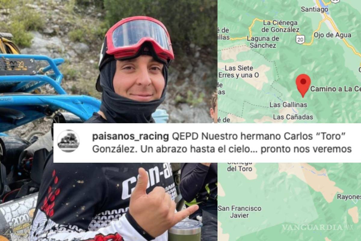 ‘Descansa en paz Torito’, despiden a saltillense que murió en accidente de racer en sierra de Nuevo León