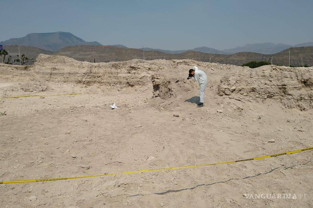 Empleados de constructora localizan osamenta al sur de Saltillo; un cráneo y un fémur fueron hallados en un terreno
