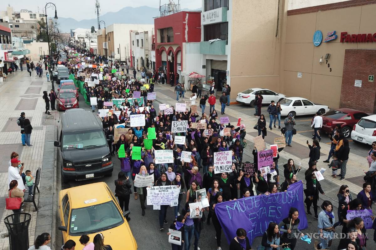 Miles de mujeres en Saltillo salen a las calles para exigir freno a la violencia