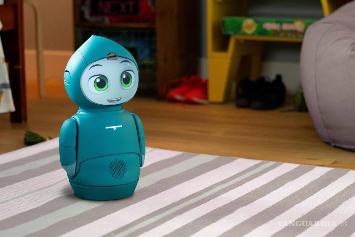 $!El robot Moxie 'observa' desde el suelo. EFE/Embodied