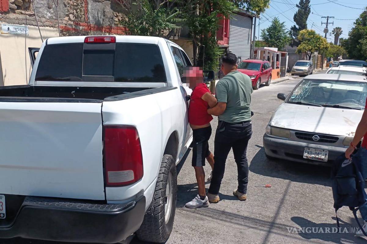 Detienen a hombre por robo de acumuladores en Saltillo; ya iban 5 atracos en la semana