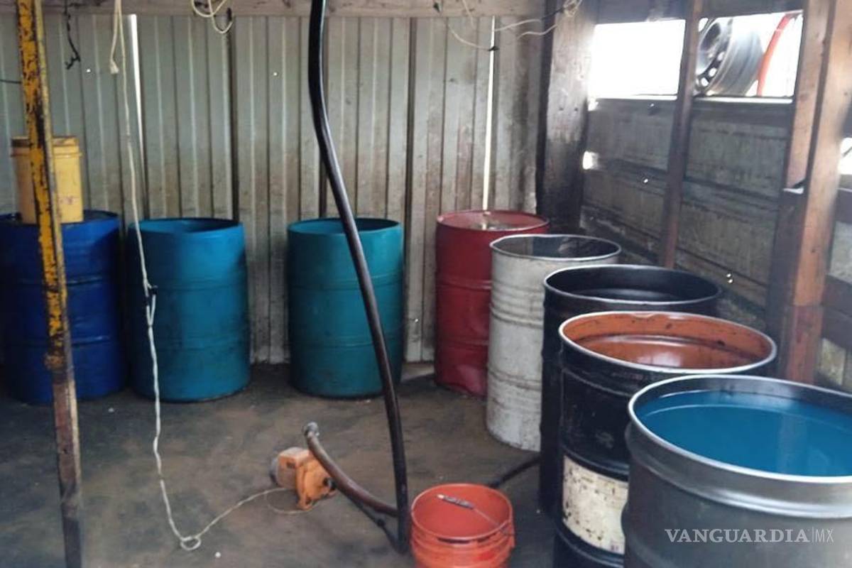 Desmantela GN aparente centro de distribución de huachicol, cerca de escuela primaria en Ramos Arizpe