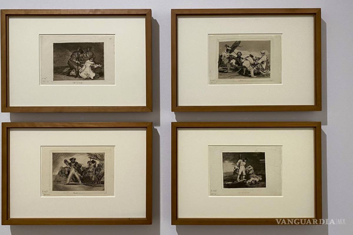 $!Vista de la exposición Los desastres de la guerra: Goya y el presente, que el Museo Albertina de Viena muestra hasta el 21 de agosto de 2022.