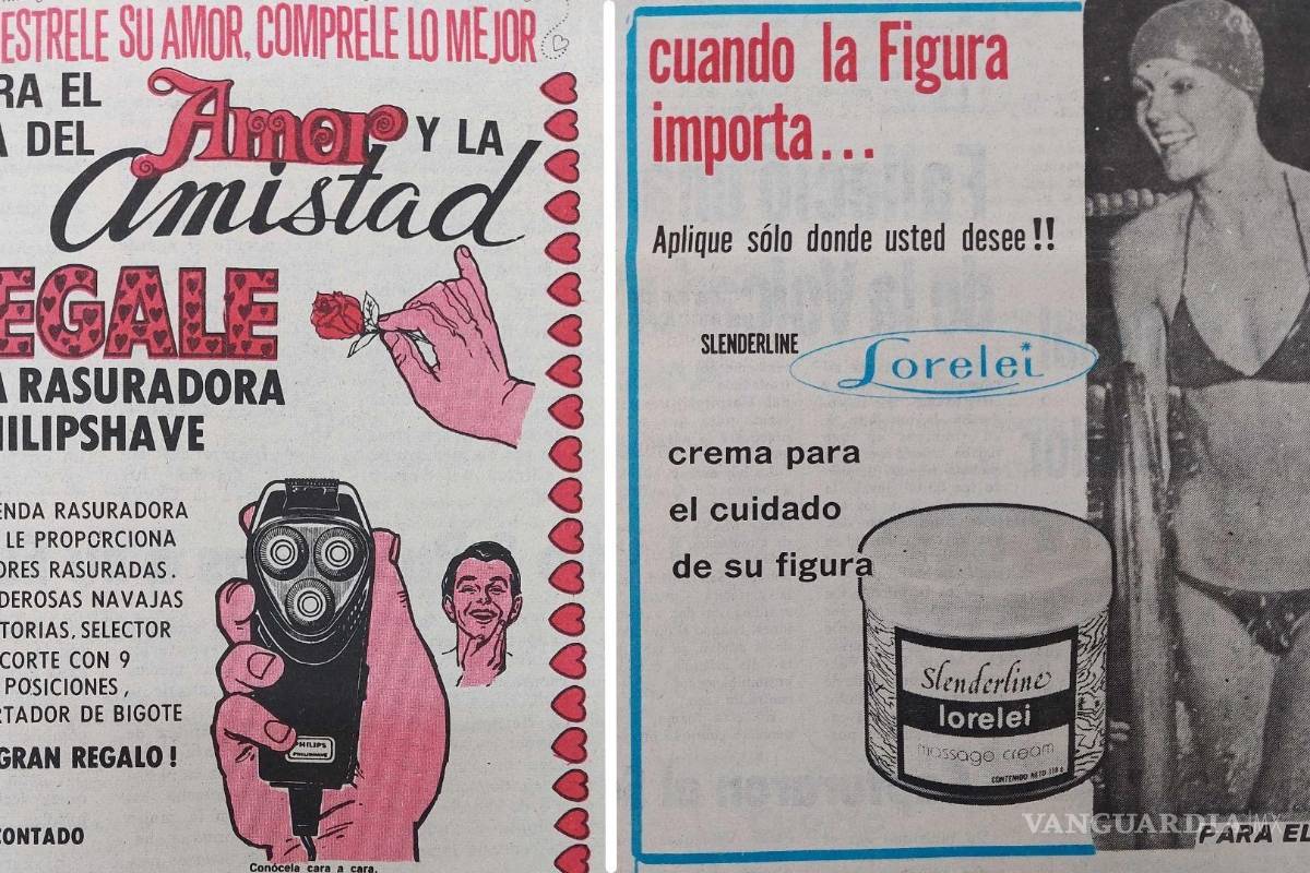 Saltillo: máquinas rasuradoras y cremas reductoras; así era la publicidad en los 80’s para el 14 de febrero