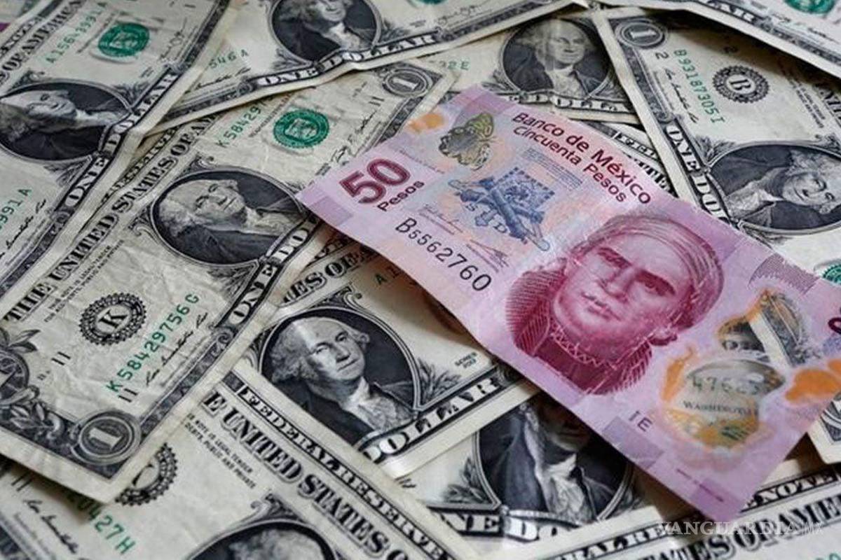 Peso llega al nivel de las 19.30 unidades por dólar; registra ganancia de 0.66%