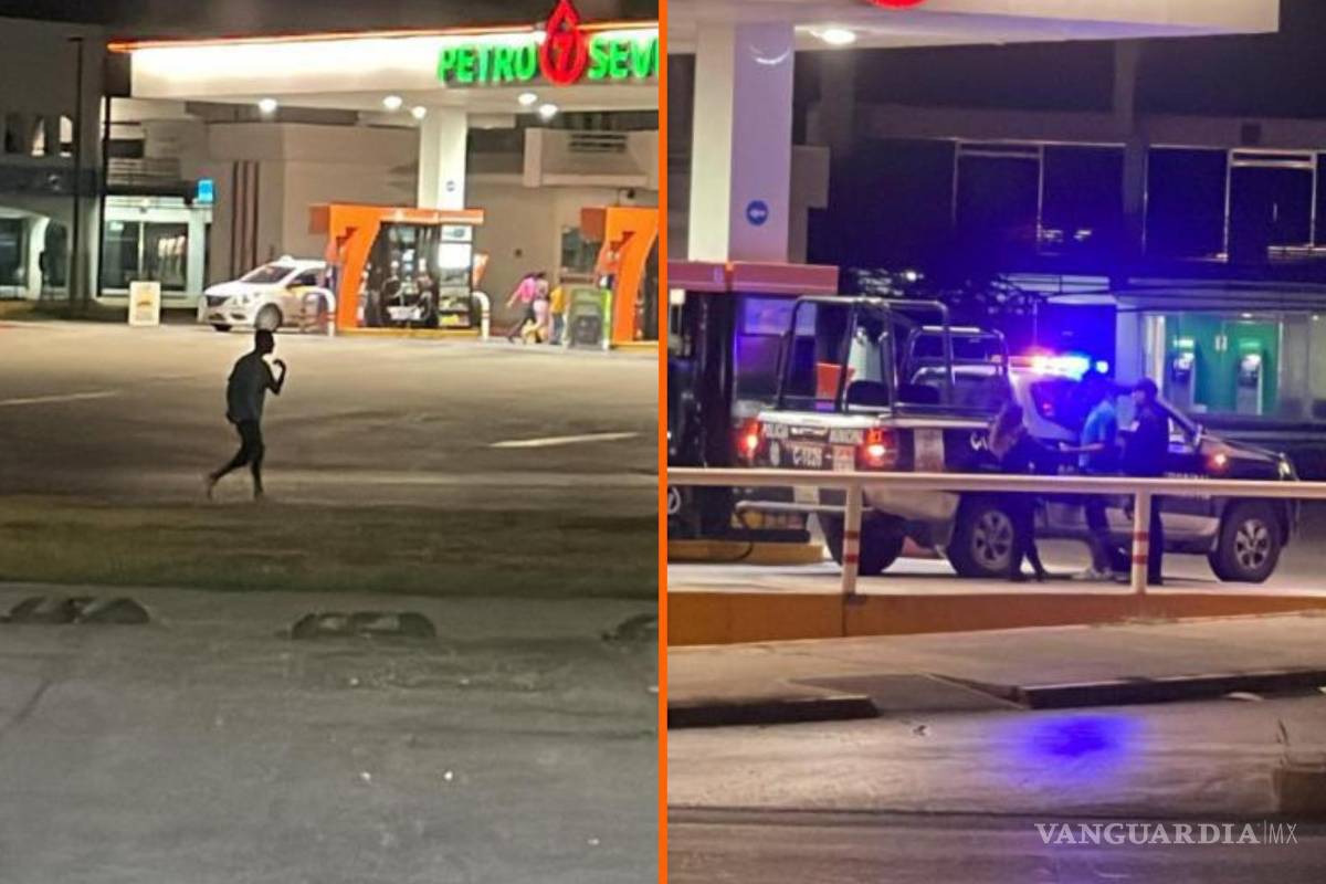 Detienen a sujeto ebrio que intentó asaltar a peatones con un machete en Saltillo