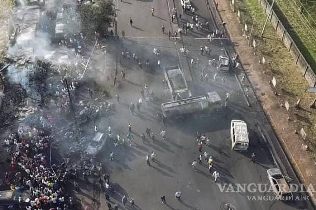 Suma 144 muertos por explosión de cisterna en Sierra Leona