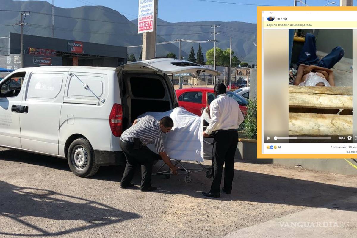 Joven pide ayuda para indigente en Facebook Live, usuarios lo vieron pero nadie ayudó; hoy amaneció muerto en Saltillo (VIDEO)