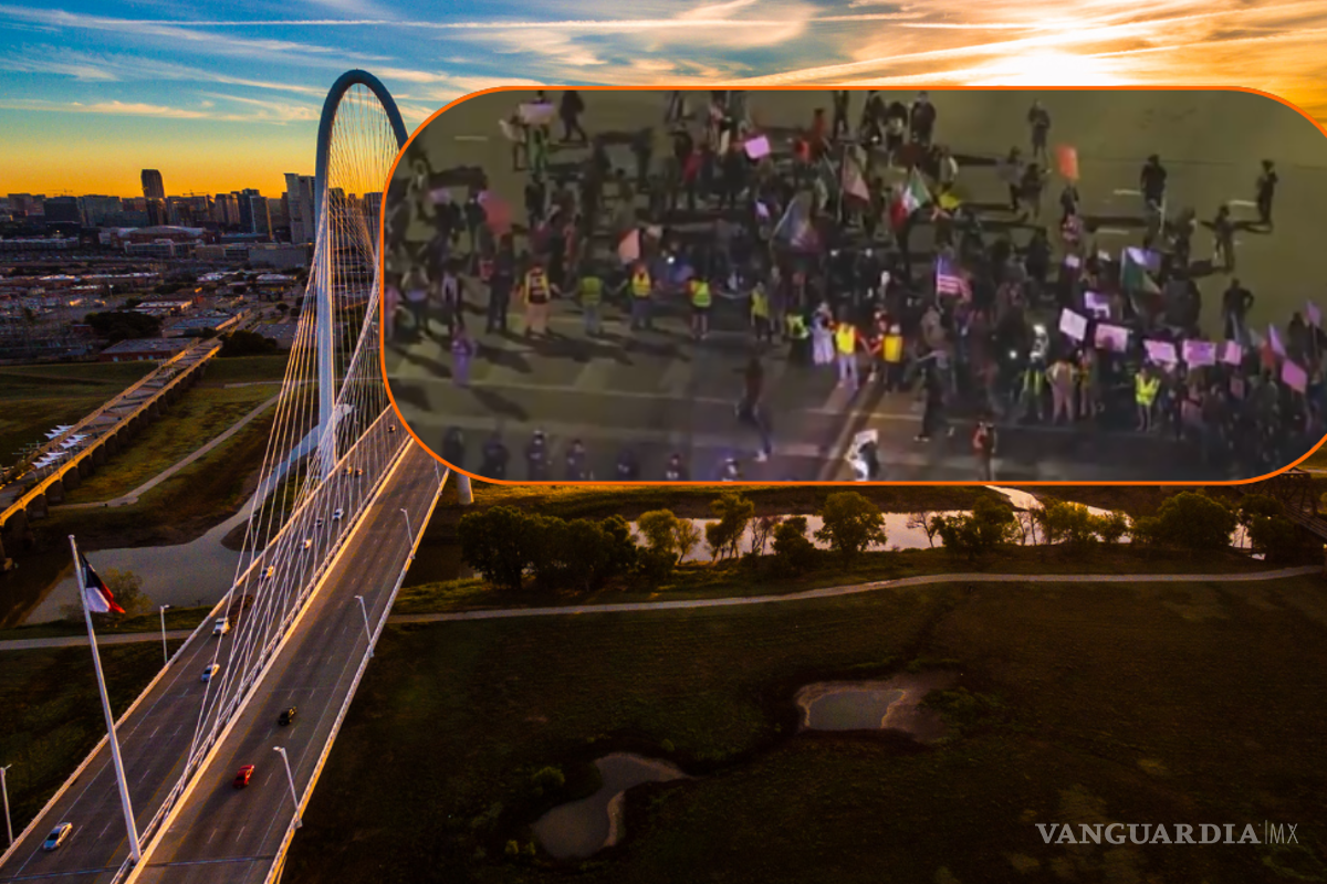 Protestan ahora en Dallas contra redadas migratorias; detienen a dos