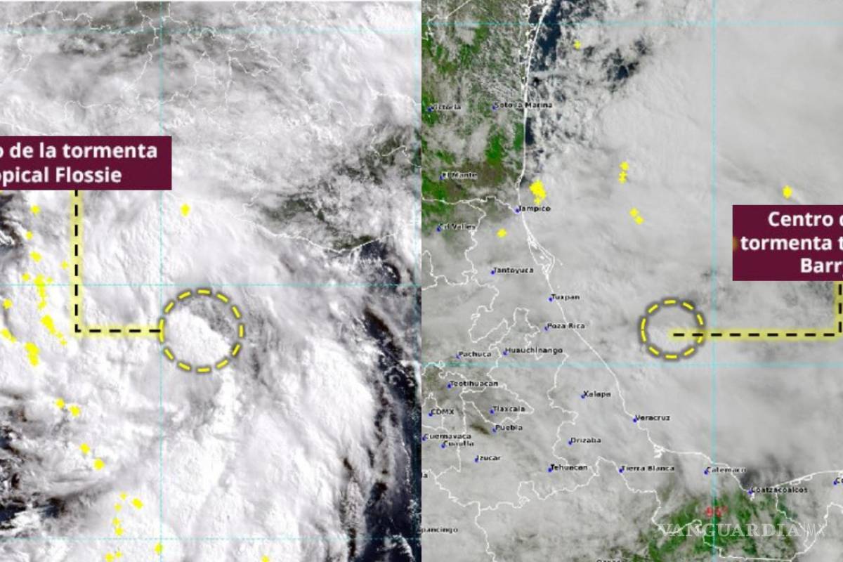 Se forman Tormentas Tropicales ‘Flossie’ y ‘Barry’ en costas de México