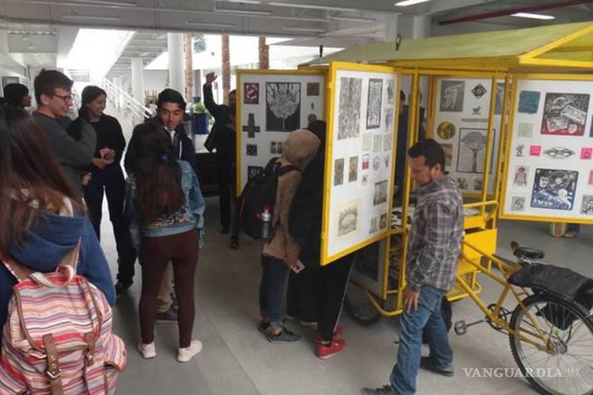 $!El Chanate Móvil en la Escuela de Artes Plásticas de la UAdeC.