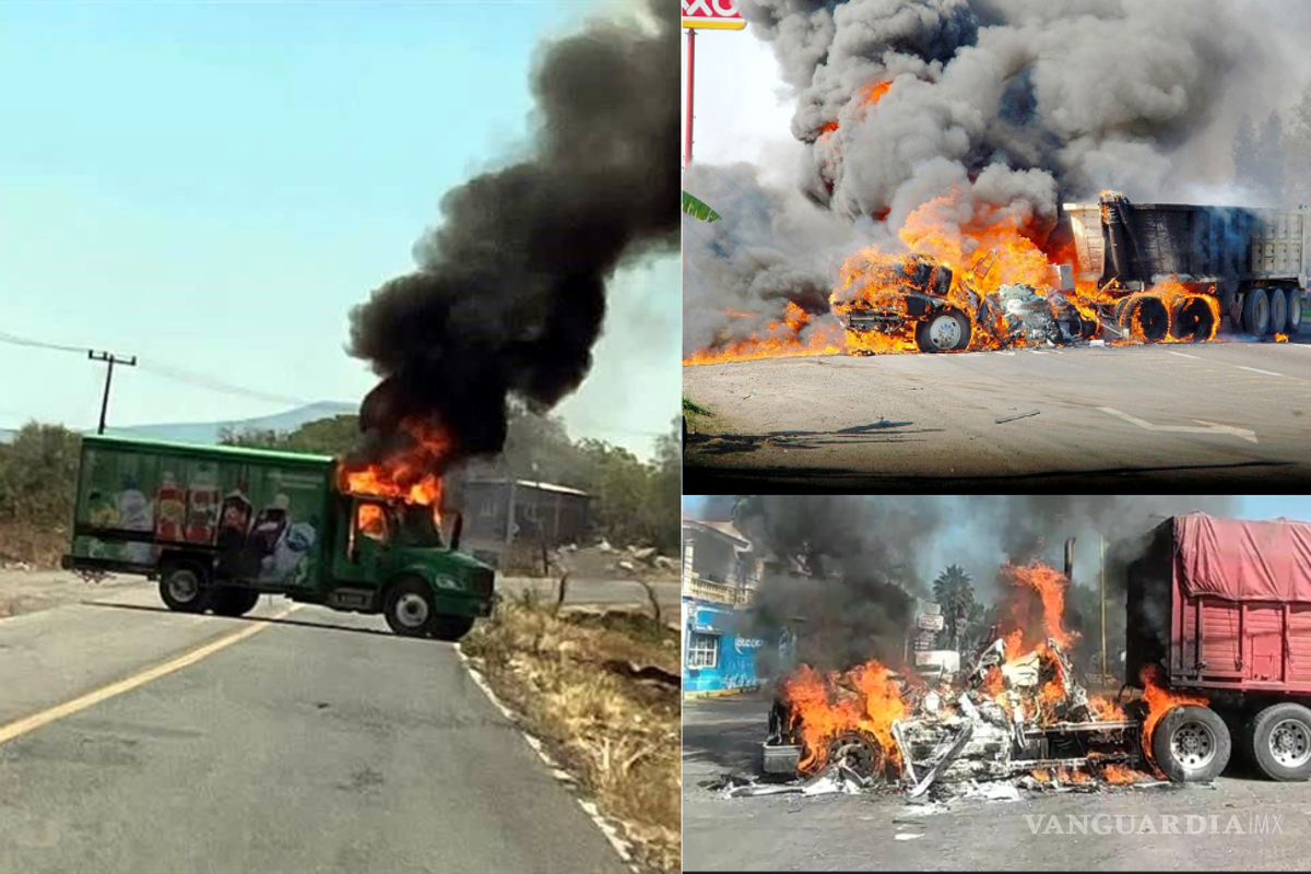 Narco bloqueos en tres estados; Michoacán, Guanajuato y Jalisco