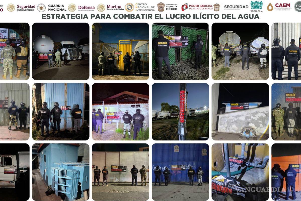 Aseguran más de 300 pipas usadas para el robo y venta de agua en Edomex; desarticulan pozos y tomas ilegales