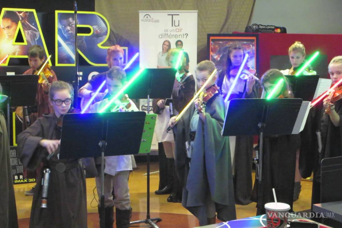 Violines láser celebran ‘Star Wars’