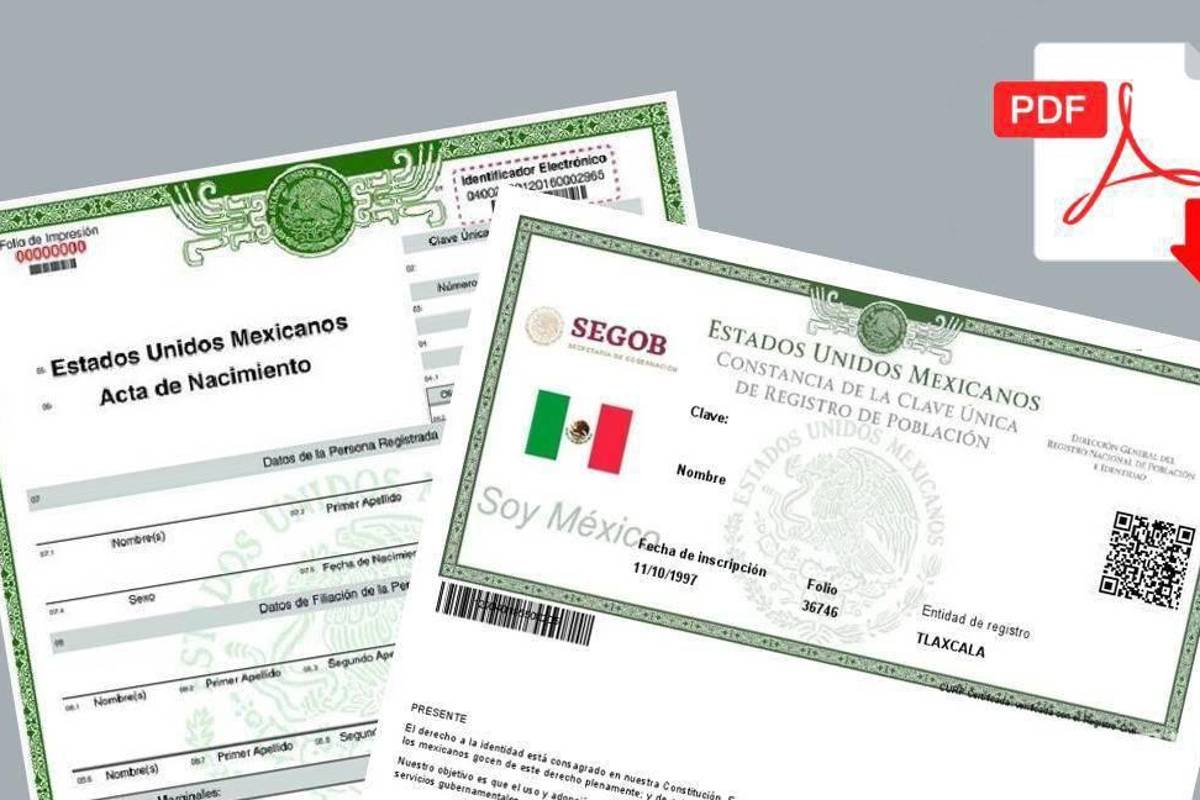 ¡Adiós a las filas!... Obtén tu acta de nacimiento y CURP certificadas en menos de 5 minutos en línea; la puedes descargar en PDF