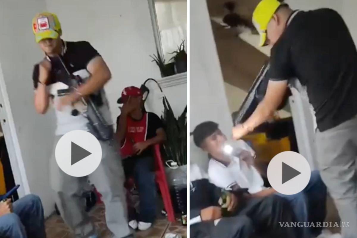 $!Se viraliza video de menor en Saltillo, bailando y apuntando con arma larga