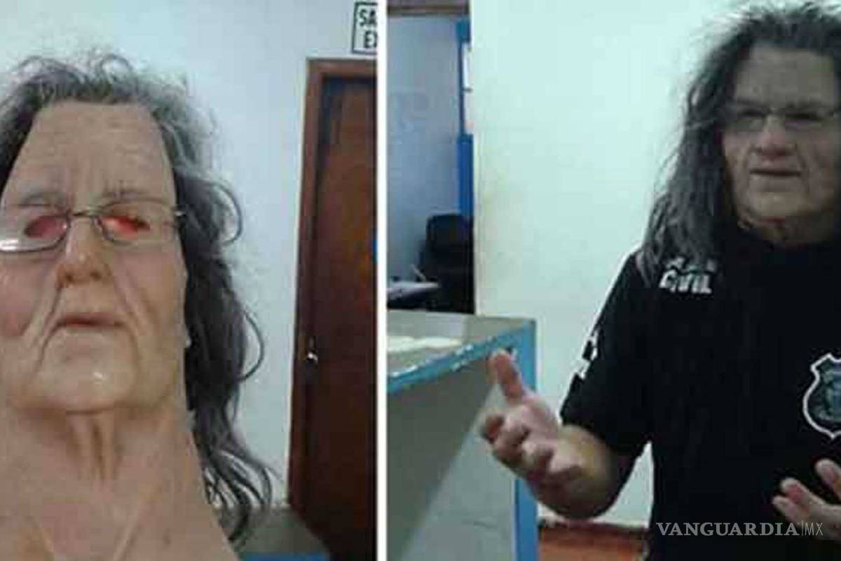 Narco intenta fugarse de la cárcel disfrazado de abuelita