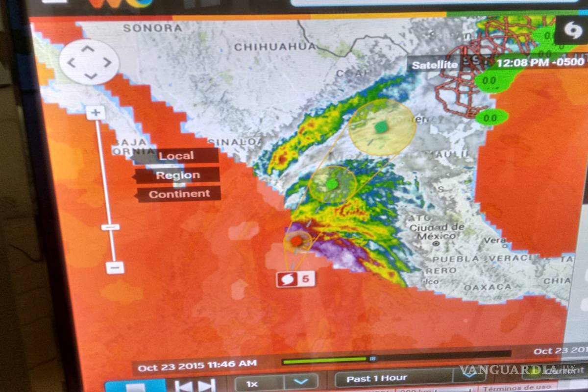 Alertan en Piedras Negras por remanentes del Huracán “Patricia”; listos albergues