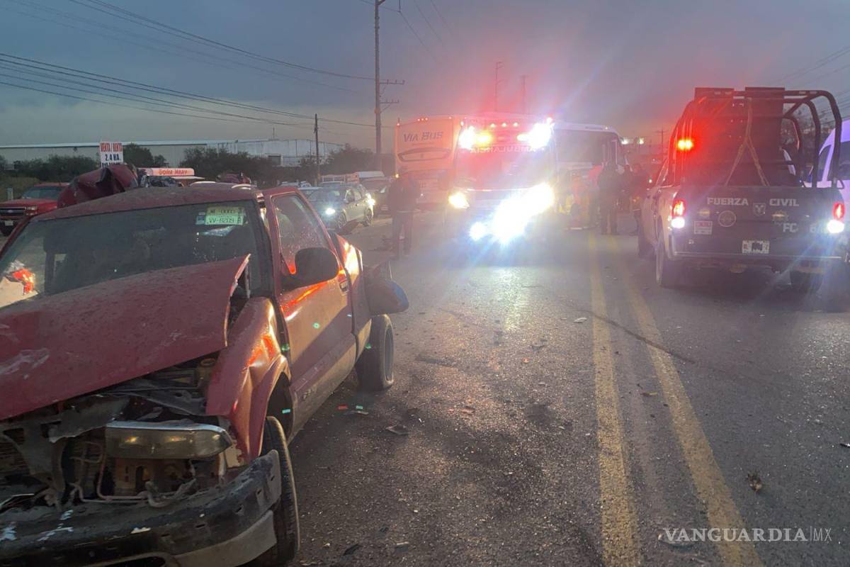 Colisión múltiple en Nuevo León deja un saldo de 9 lesionados