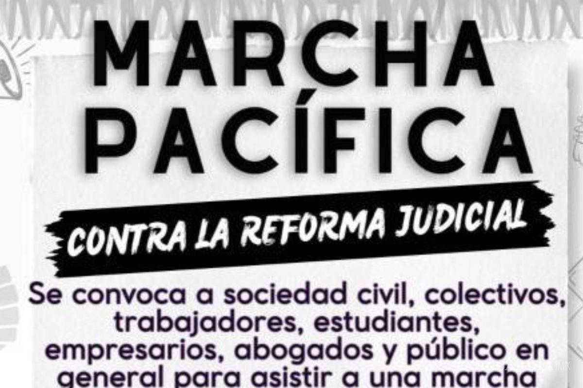 ¡Toma tus precauciones! Cerrarán vialidades en Saltillo por marcha contra la reforma judicial