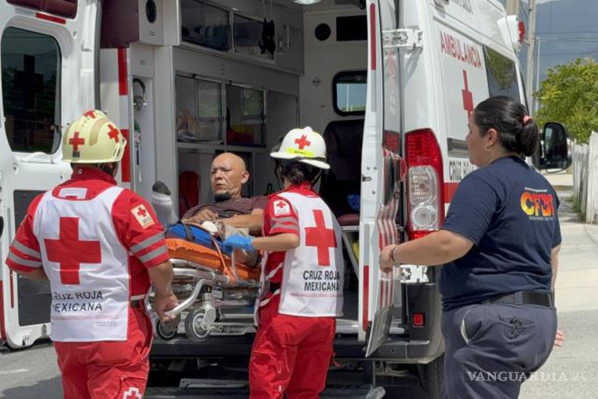 $!Tuvo que ser trasladado al nosocomio por el desprendimiento de piel que presentaba.