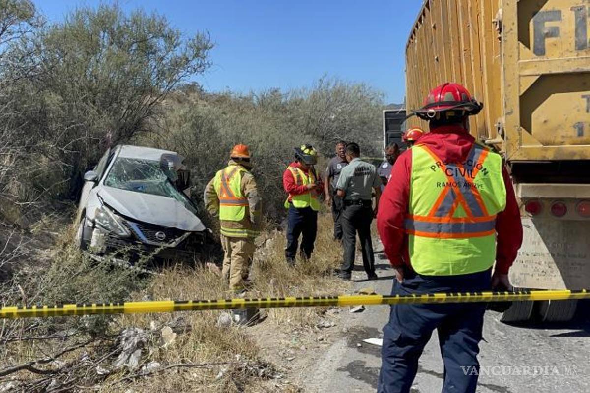 Pierde la vida joven mujer en choque carretero en Ramos Arizpe
