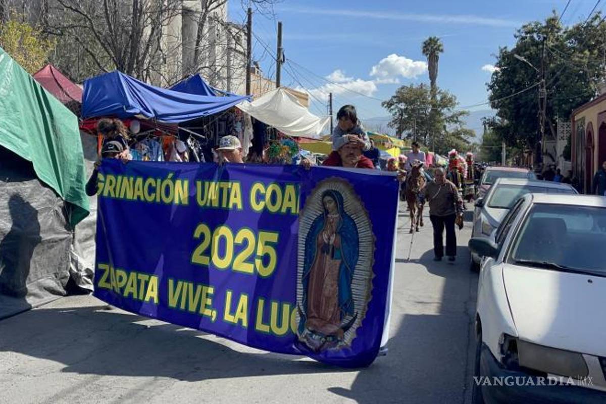 $!Afiliados a la Unión Nacional de Trabajadores Agrícolas arribaron al Santuario de la Virgen de Guadalupe como parte de una tradición que supera las dos décadas.