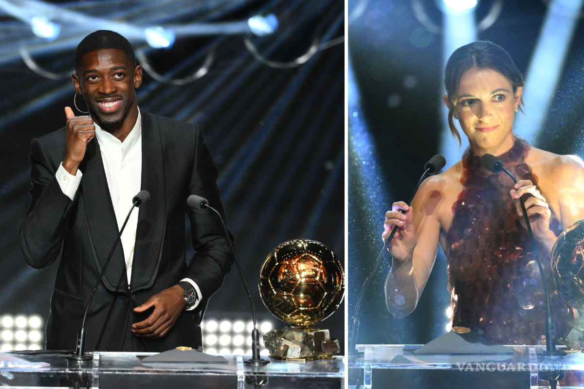 Ousmane Dembélé y Aitana Bonmatí, ganadores del Balón de Oro 2025 en París