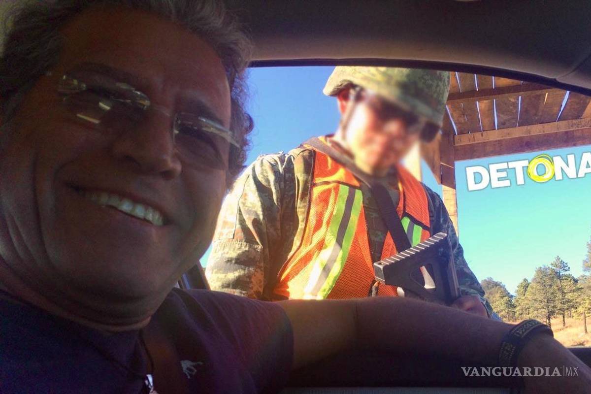 $!Placido Garza en puesto de control.