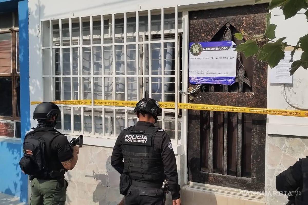 Cateo a inmueble en el centro de Monterrey deja el aseguramiento de 89 bolsas con marihuana