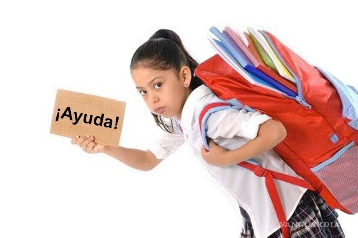Coahuila: Mochilas, el peso de la educación que puede afectar la salud de los niños