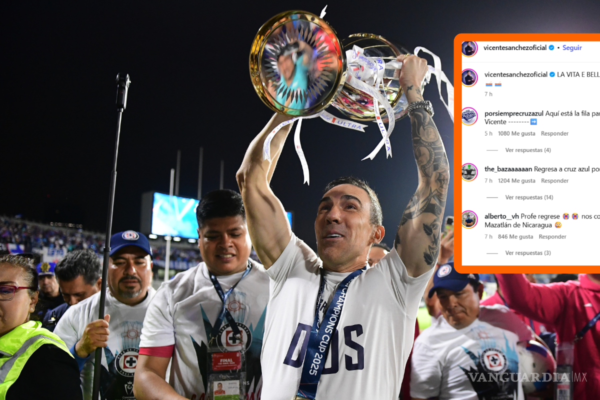 ¿Se burla de Cruz Azul?: Vicente Sánchez reaparece en redes tras la derrota en la Leagues Cup