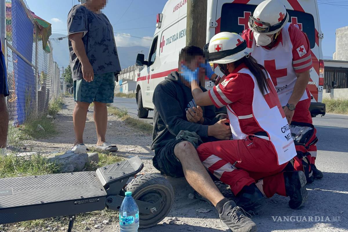 Se estrella joven en patín eléctrico tras ‘cerrón’ al oriente de Saltillo; conductora es detenida