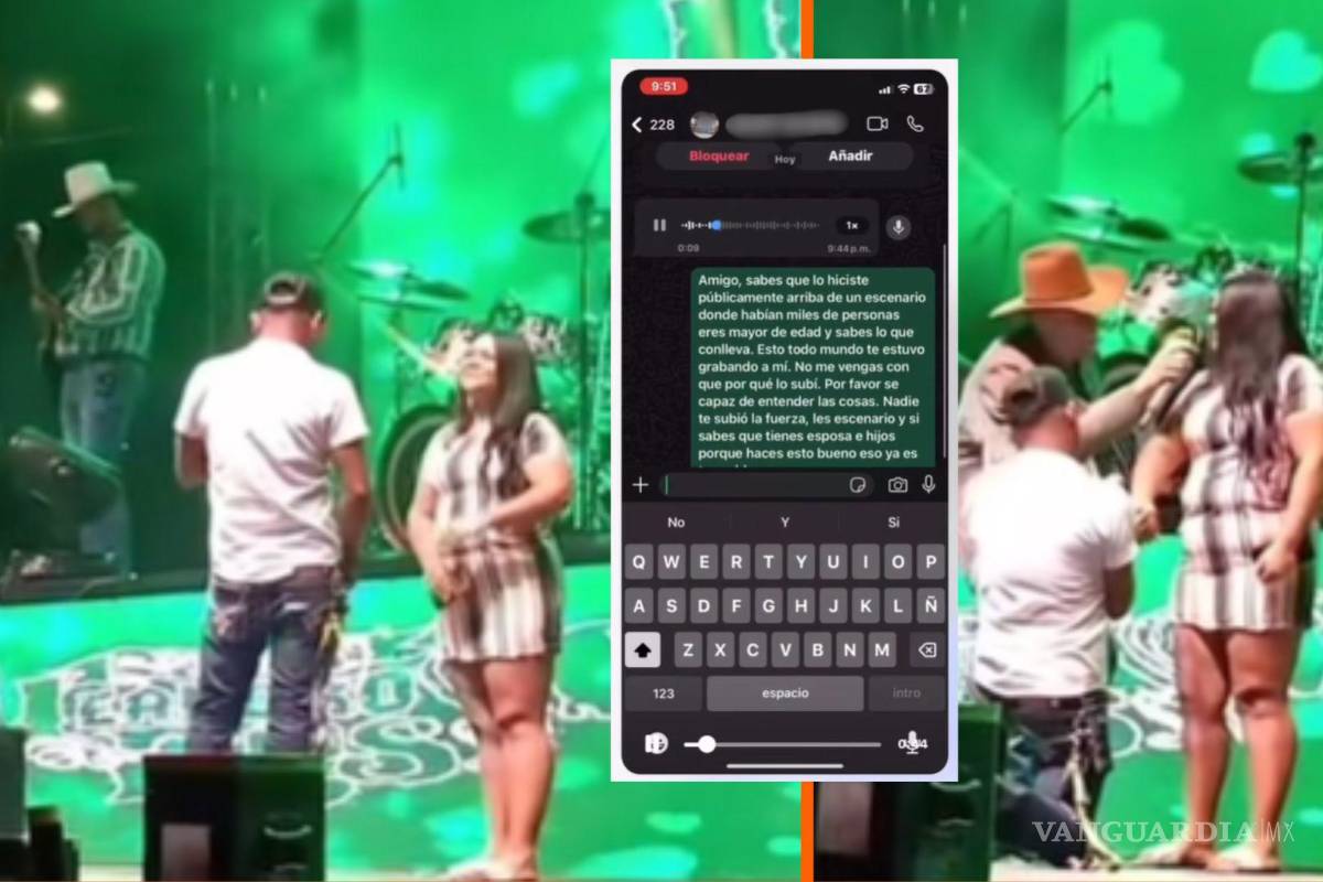 ¡Ya tenía esposa! Coahuilense que pidió matrimonio en concierto de Leandro Ríos ruega que borren el video viral