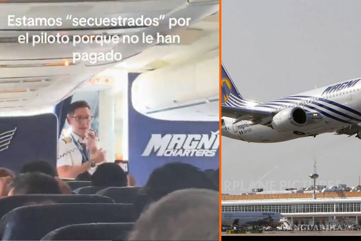 Piloto de Magnicharters retiene avión de Cancún a CDMX por horas; denuncia falta de pago
