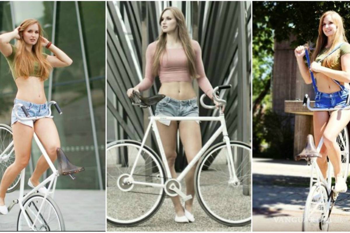Ella es la sexy campeona de ciclismo artístico alemana