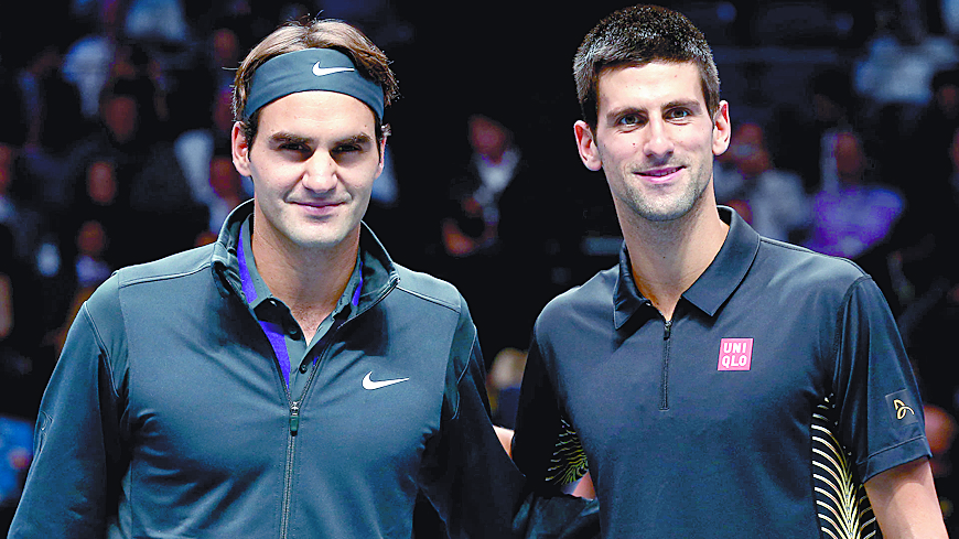 ‘Nole’ y Federer, tenistas millonarios