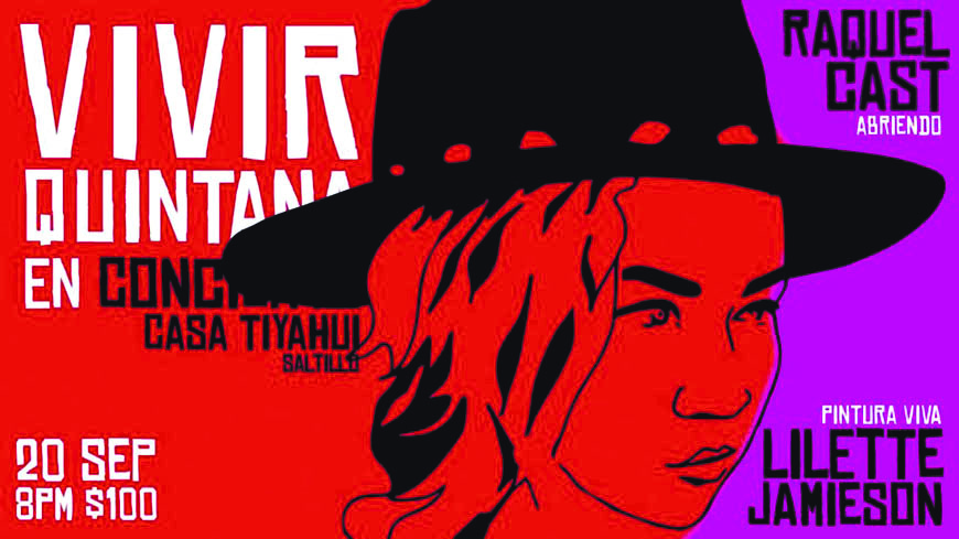 Vivir Quintana ofrecerá noche bohemia en Saltillo