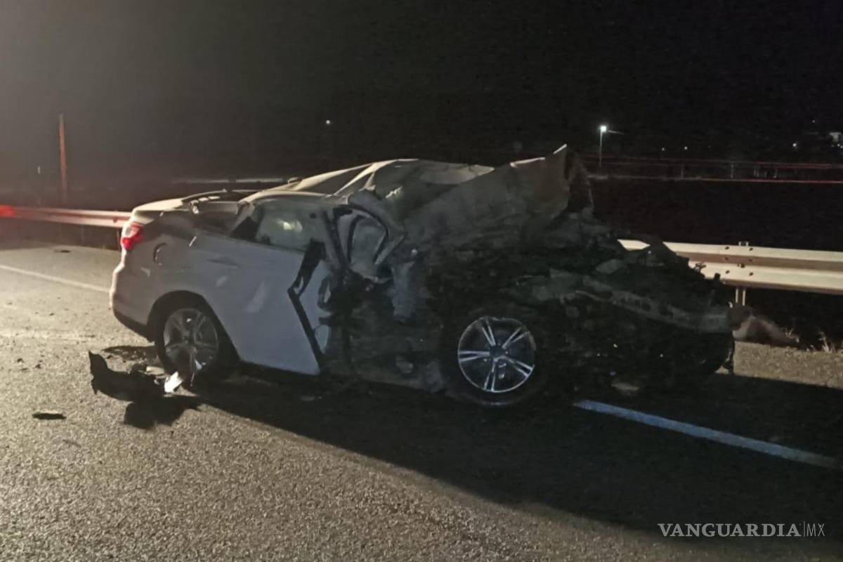 Tragedia en la carretera Saltillo-Monclova, padre de familia pierde la vida en choque