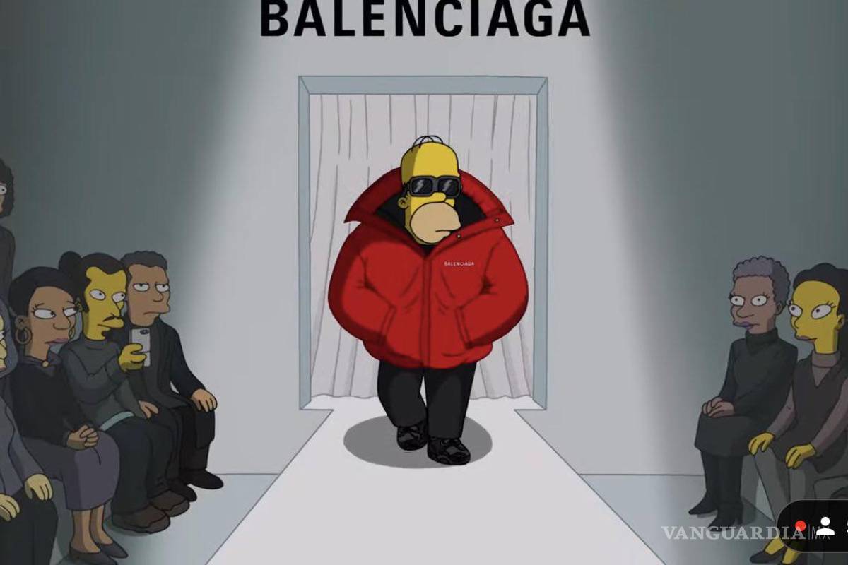 ‘Desfilan’ Los Simpsons para Balenciaga en la Semana de la Moda en París