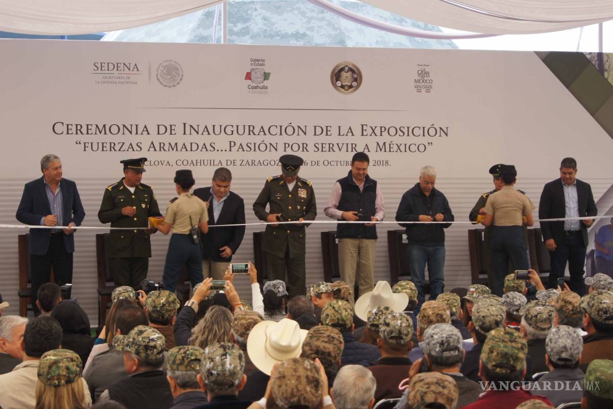 SEDENA y Miguel Riquelme inauguran en Monclova la exposición "Fuerzas Armadas... Pasión por Servir a México"
