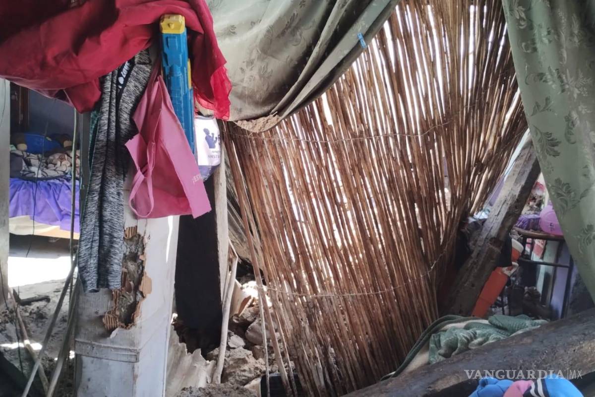 Tres lesionados por derrumbe de techo en ejido de Parras