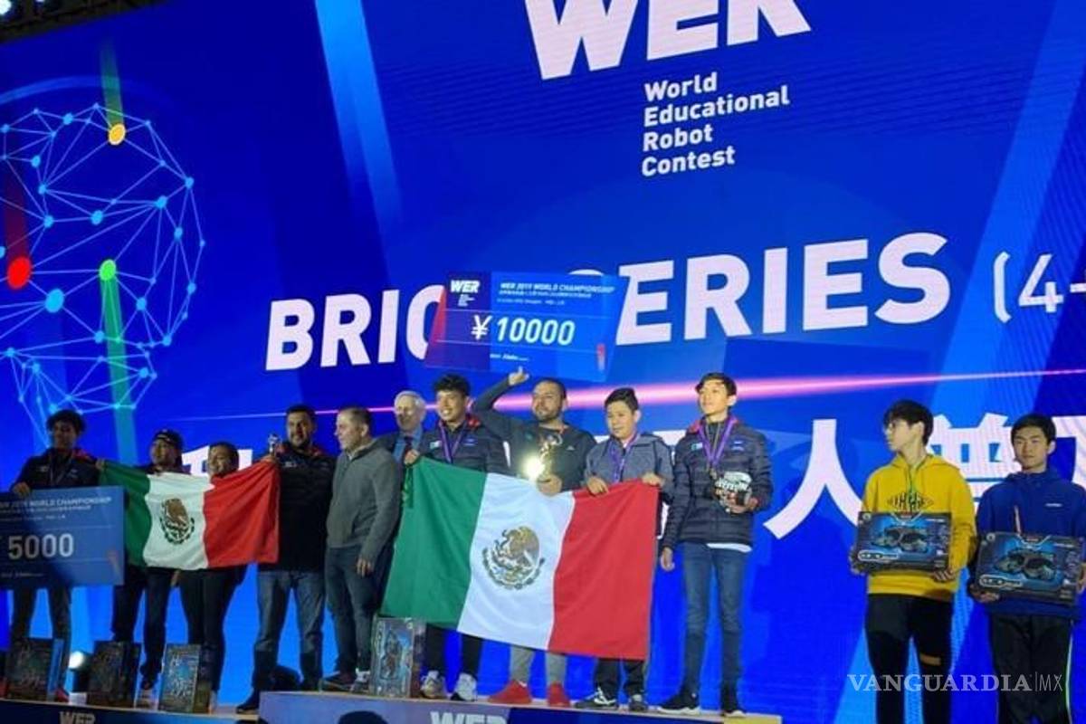 Estudiantes de Conalep triunfan en concurso de robótica en China